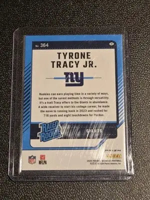 2024 Donruss #364 Tyrone Tracy Jr. Optic Rated Rookies Preview Blue Scope - Football Card Single