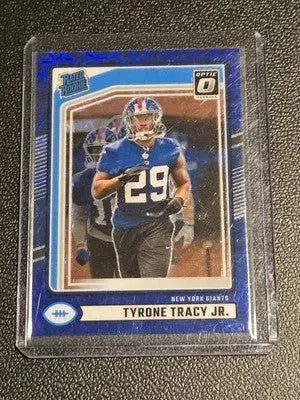 2024 Donruss #364 Tyrone Tracy Jr. Optic Rated Rookies Preview Blue Scope - Football Card Single