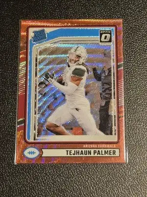 2024 Donruss #384 Tejhaun Palmer Optic Rated Rookies Preview Red Wave - Football Card Single