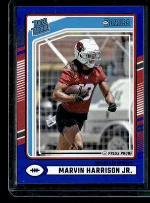 2024 Donruss #393 Marvin Harrison Jr. Press Proof Blue - Football Card Single