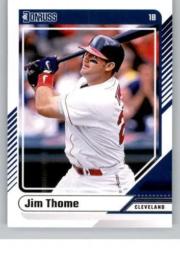 Jim Thome baseball card with original gloss from 2024 Donruss NM-MT Indians