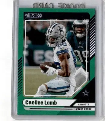 2024 Donruss #45 CeeDee Lamb Press Proof Green - Football Card Single