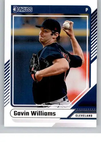 2024 Donruss Gavin Williams baseball card with original gloss NM-MT Guardians ID 74076