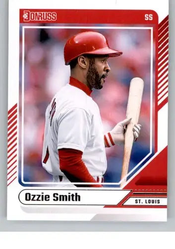Original gloss Ozzie Smith baseball card 2024 Donruss NM-MT Cardinals ID 74077