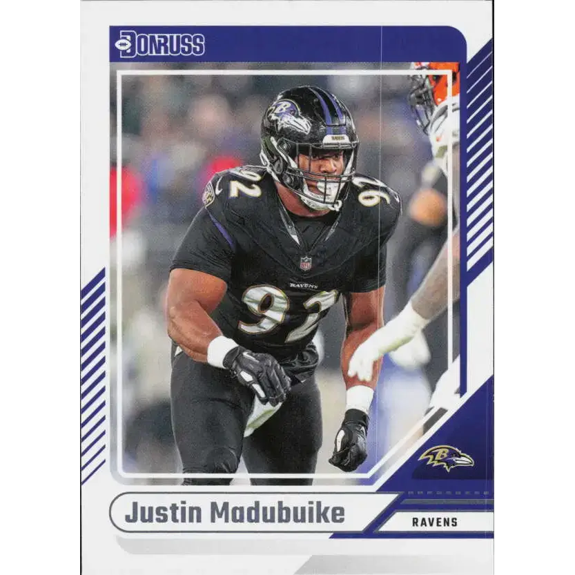 2024 Donruss #49 Nnamdi Madubuike NM-MT Baltimore Ravens Football Card - Football Card Single