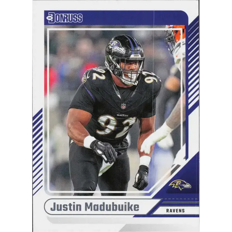 2024 Donruss #49 Nnamdi Madubuike NM-MT Baltimore Ravens Football Card - Football Card Single