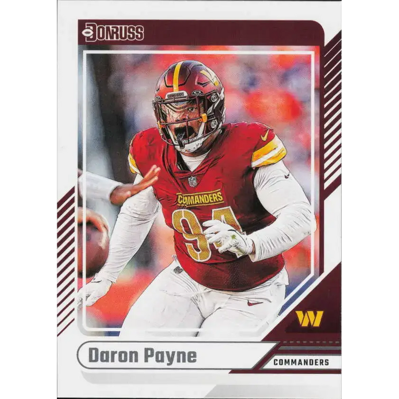 2024 Donruss #5 Daron Payne NM-MT Washington Commanders Football Card - Football Card Single