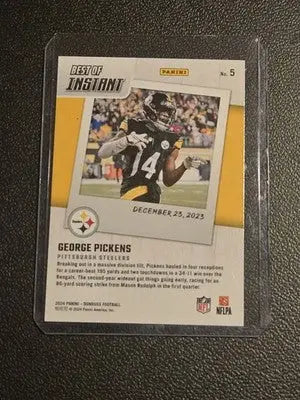 2024 Donruss #5 George Pickens Best of Panini Instant - Football Card Single