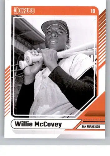 Baseball trading card featuring Willie McCovey in original gloss from 2024 Donruss NM-MT