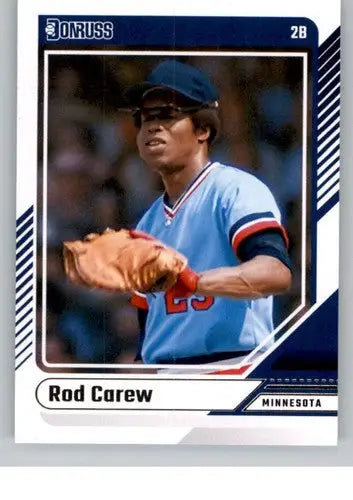 Original gloss 2024 Donruss Rod Carew baseball card NM-MT Twins ID:74085