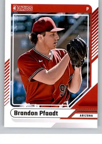 Original gloss 2024 Donruss Brandon Pfaadt NM-MT baseball card Diamondbacks ID 74528