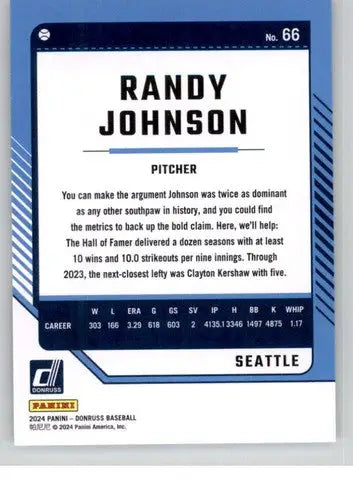 2024 Donruss #66 Randy Johnson NM-MT Mariners ID:74539 - Baseball Card Single