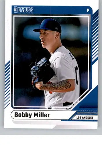 2024 Donruss Bobby Miller baseball card with original gloss NM-MT Dodgers ID 74362