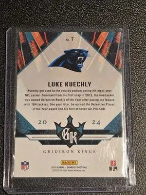 2024 Donruss #7 Luke Kuechly All-Time Gridiron Kings - Football Card Single