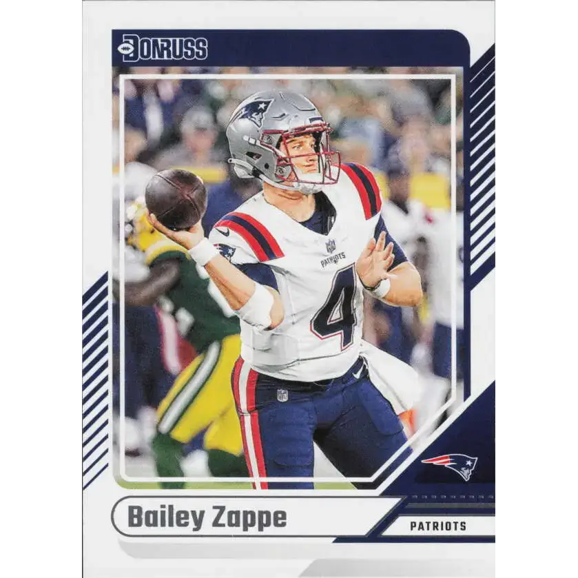 2024 Donruss #70 Bailey Zappe NM-MT New England Patriots Football Card - Football Card Single