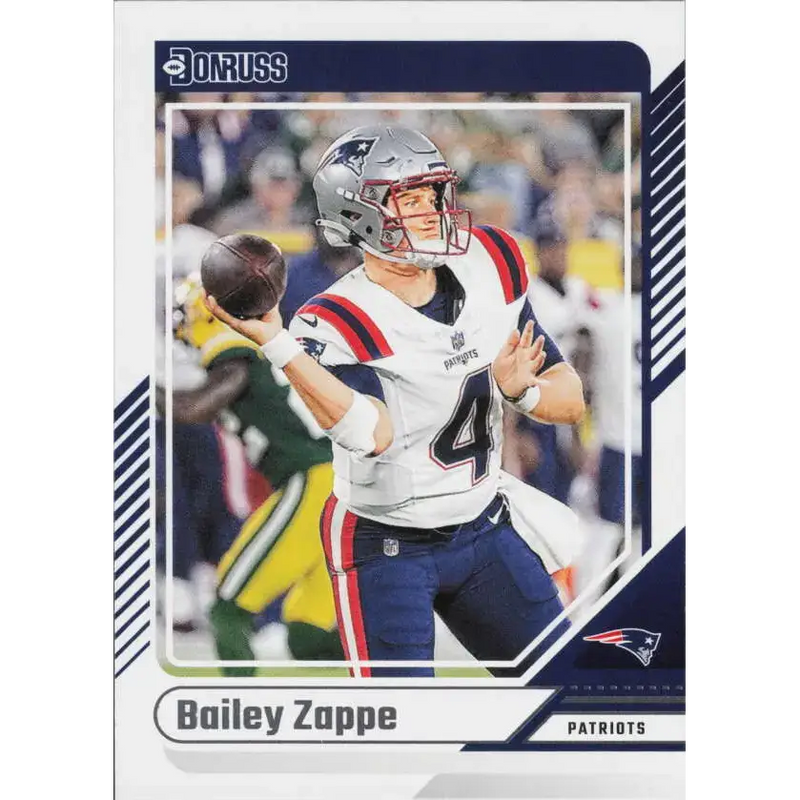 2024 Donruss #70 Bailey Zappe NM-MT New England Patriots Football Card - Football Card Single