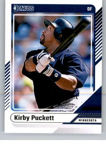 Original gloss Kirby Puckett baseball card 2024 Donruss NM-MT Twins ID 74366
