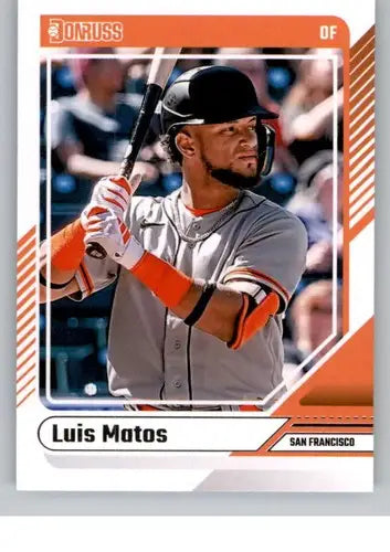 Luis Matos baseball card with original gloss from 2024 Donruss Giants collection