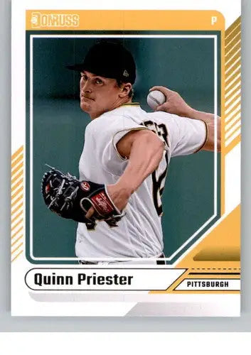 Original gloss Quinn Priester baseball card 2024 Donruss NM-MT Pirates ID 74371