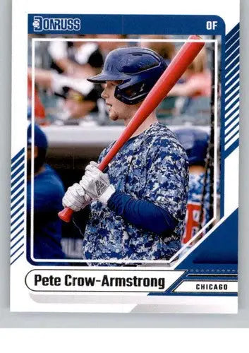 Original gloss Pete Crow-Armstrong NM-MT baseball card cubs 2024 Donruss #85