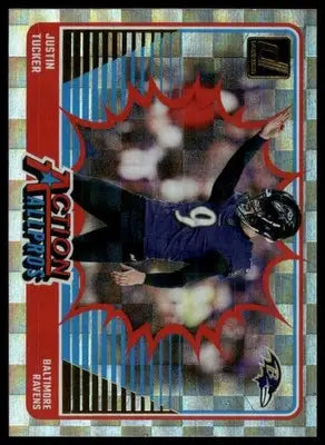 2024 Donruss - Action All-Pros Justin Tucker 9 Baltimore Ravens - Football Card Single