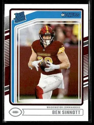 2024 Donruss Ben Sinnott #314 RC Washington Commanders