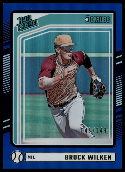 2024 Donruss - Blue Brock Wilken 135 /149 Milwaukee Brewers NM - Baseball Card Single