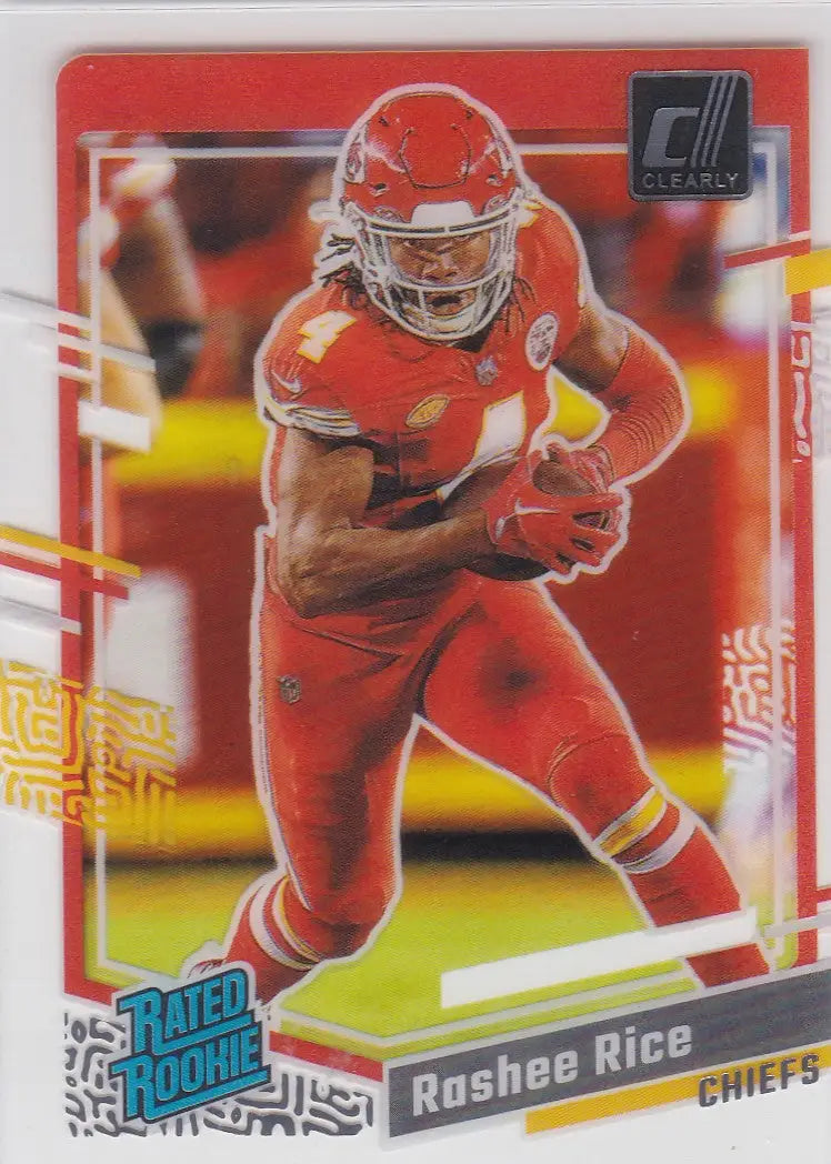 2024 Donruss Clearly #79 Rashee Rice RC Kansas City Chiefs - Football Card Single