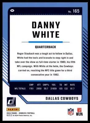 2024 Donruss Danny White 165 Dallas Cowboys - Football Card Single
