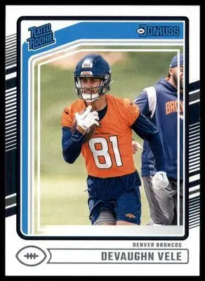 2024 Donruss Devaughn Vele RC 395 Denver Broncos - Football Card Single