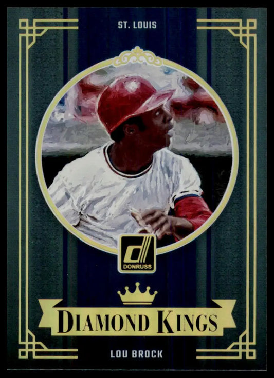 2024 Donruss - Diamond Kings Lou Brock 20 St. Louis Cardinals Baseball SP NM - Baseball Card Single