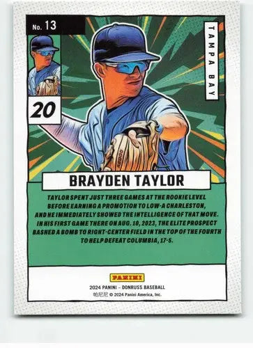 2024 Donruss Diamond Marvels #13 Brayden Taylor NM-MT Rays ID:74516 - Baseball Card Single