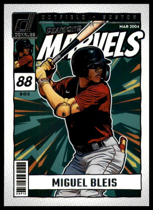2024 Donruss - Diamond Marvels Miguel Bleis 4 Boston Red Sox Baseball NM - Baseball Card Single