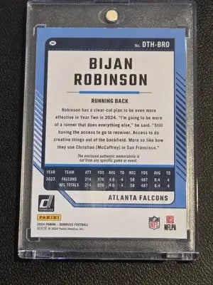 2024 Donruss #DTH-BRO Bijan Robinson Donruss Threads - Football Card Single