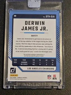 2024 Donruss #DTH-DJA Derwin James Jr. Donruss Threads - Football Card Single