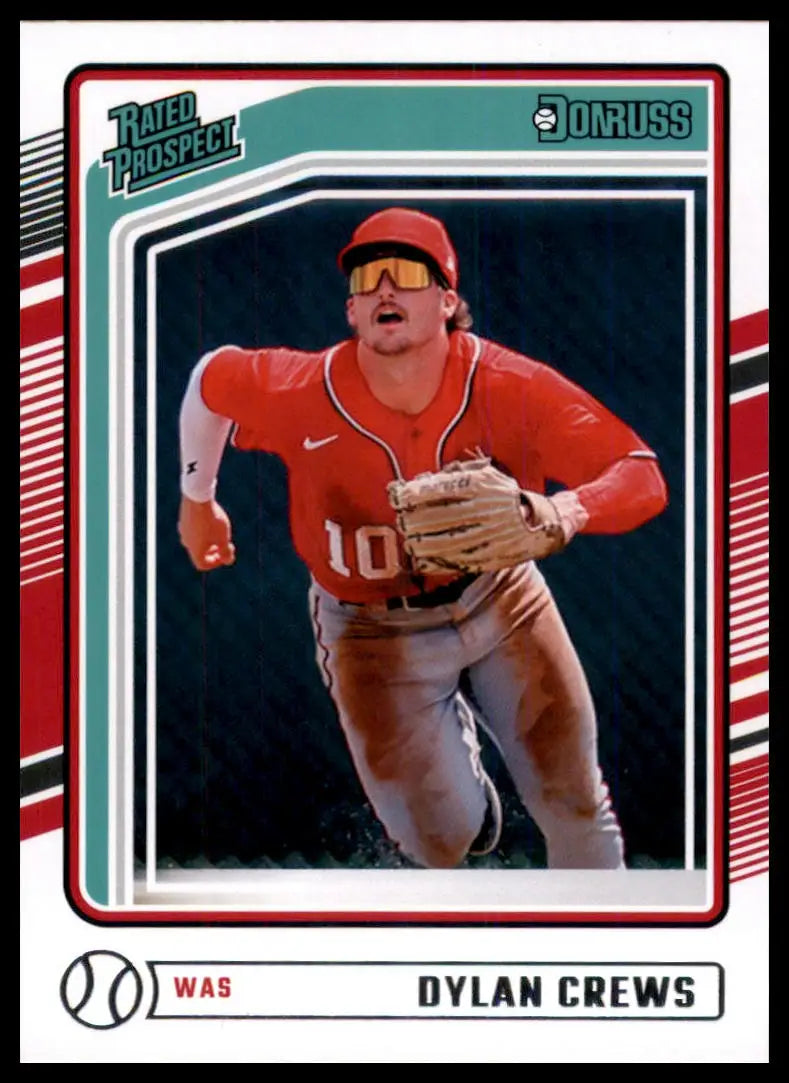 2024 Donruss Dylan Crews 136 Washington Nationals Baseball NM - Baseball Card Single