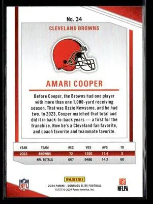 2024 Donruss Elite Amari Cooper #34 Cleveland Browns