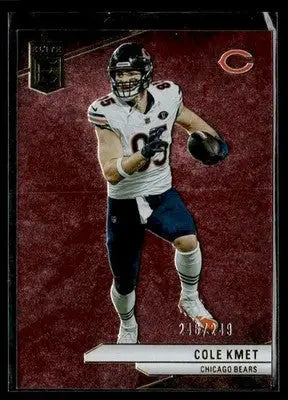 2024 Donruss Elite Cole Kmet #85 Maroon SN #/249 Chicago Bears