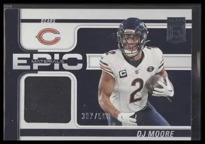 2024 Donruss Elite DJ Moore #EMA-DMO Epic Materials SN,MEM #/500 Chicago Bears