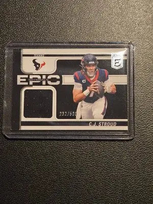 2024 Donruss Elite #EMA-CST C.J. Stroud Epic Materials #/500 - Football Card Single