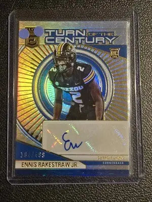 2024 Donruss Elite #TCA-ERA Ennis Rakestraw Turn of the Century Autographs #/499 - Football Card Single