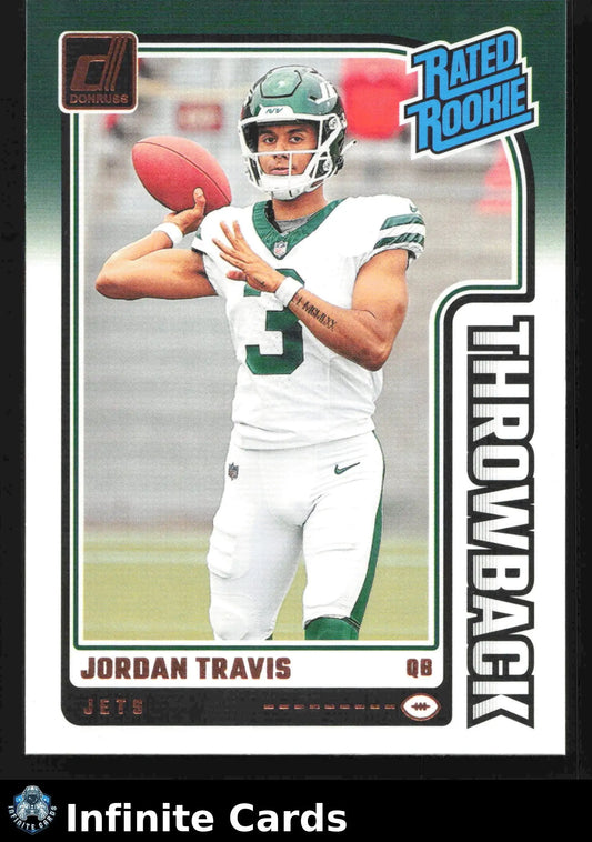 2024 Donruss Football JORDAN TRAVIS #39 Throwback New York Jets RC - Football Card Single