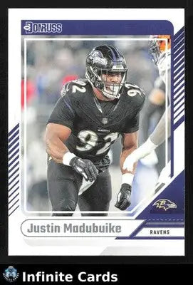 2024 Donruss Football JUSTIN MADUBUIKE #49 [Base] Baltimore Ravens - Football Card Single