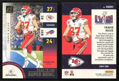 2024 Donruss Football TRAVIS KELCE #SBDR4 Road to the Super Bowl Chiefs - Football Card Single