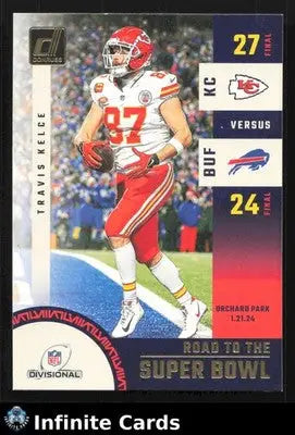 2024 Donruss Football TRAVIS KELCE #SBDR4 Road to the Super Bowl Chiefs