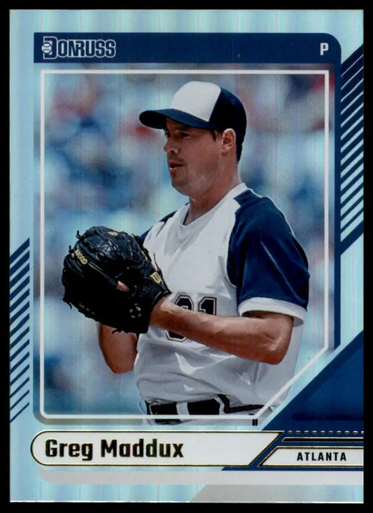 2024 Donruss - Holo Greg Maddux 50 Atlanta Braves Baseball NM - Baseball Card Single
