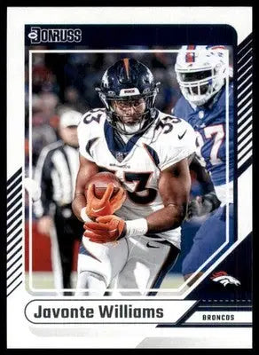 2024 Donruss Javonte Williams 48 Denver Broncos - Football Card Single