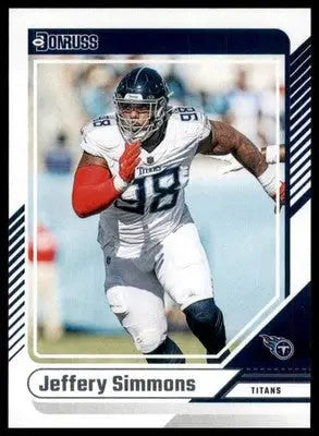 2024 Donruss Jeffery Simmons 179 Tennessee Titans - Football Card Single