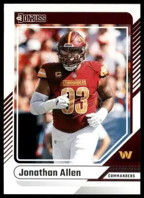 2024 Donruss Jonathan Allen 61 Washington Commanders - Football Card Single