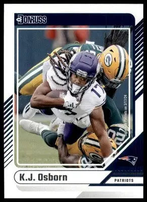2024 Donruss K.J. Osborn 31 New England Patriots - Football Card Single